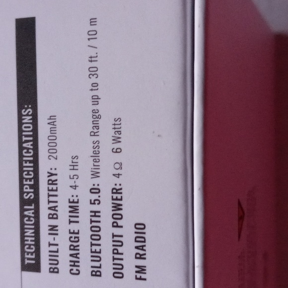 Wireless Bluetooth Speaker Waterproof Radio with Built-In Speakers - Picture 7 of 7